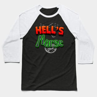 Hells Nurse Halloween Staff Party Gift Baseball T-Shirt